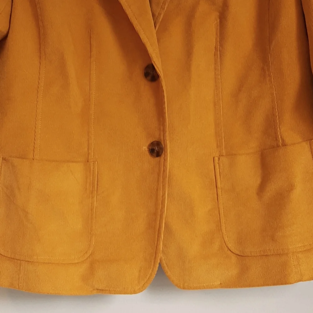 Mustard corduroy blazer - Picture 3 of 11